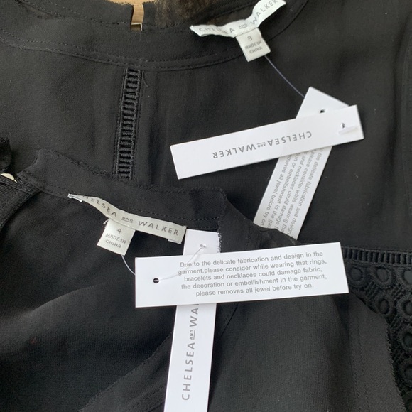 Chelsea and Walker silk top perforated pattern sleeveless dress - Picture 13 of 16